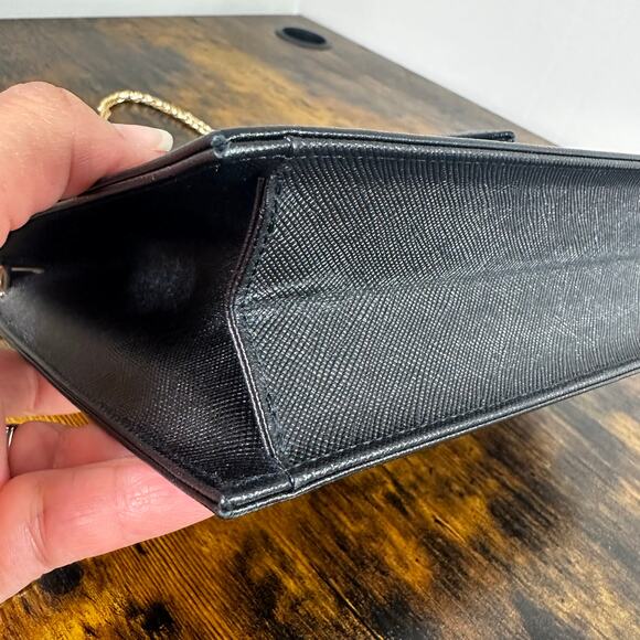 Yves Saint Laurent YSL Logo Vintage Leather Clutch - Picture 12 of 14